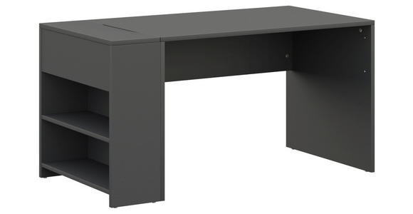 JUGENDSCHREIBTISCH 145/67/72 cm in verschiedenen Holz-Dekoren erhältlich - Graphitfarben, Design, Holzwerkstoff (145/67/72cm) - Cantus