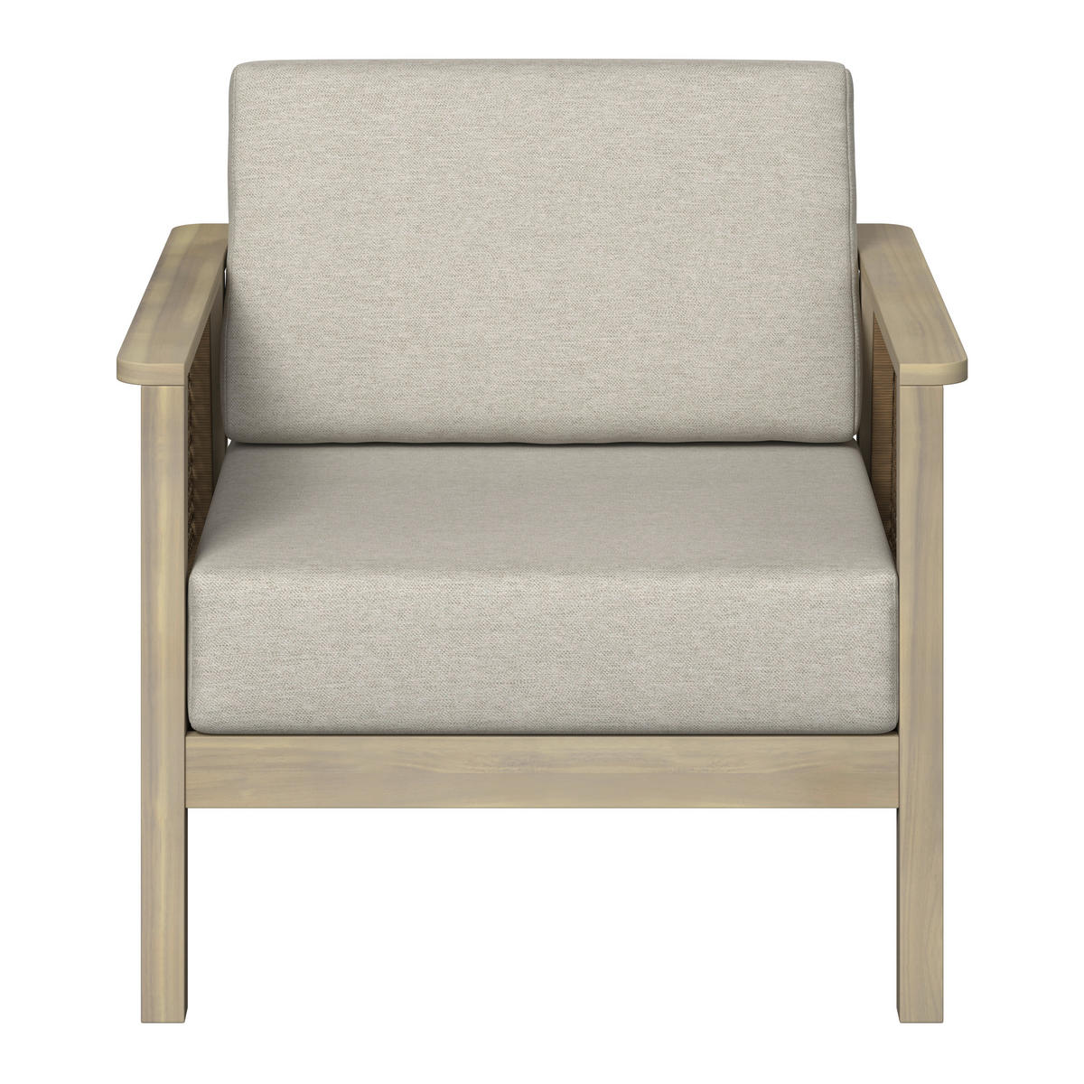 TERASOVÁ SEDACIA SÚPRAVA drevo, plast - farba akácie, Natur, drevo/plast (100/35/55cm) - Ambia Garden