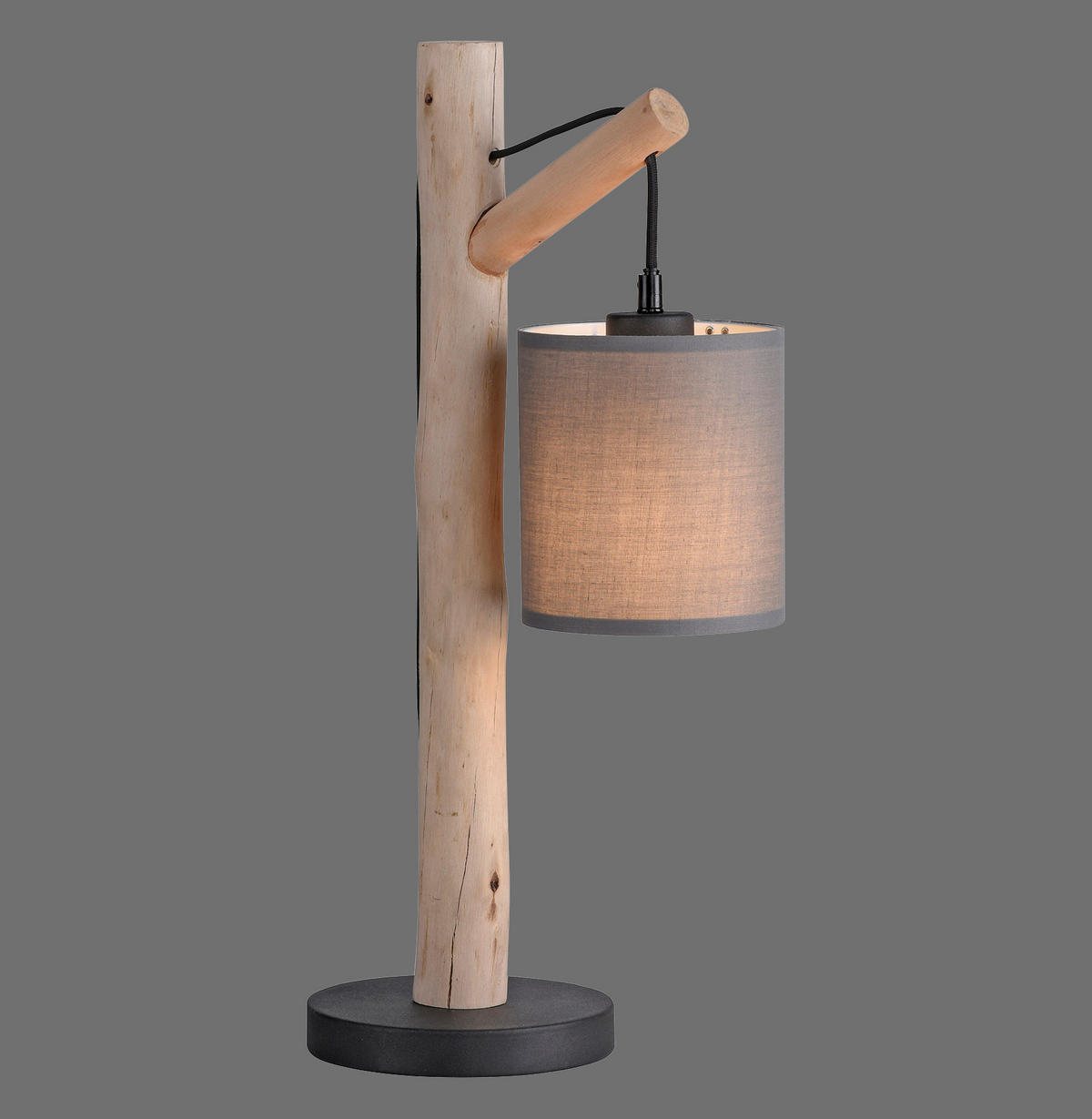 TISCHLEUCHTE 26,5/16/52,5 cm   - Taupe, Natur, Holz/Kunststoff (26,5/16/52,5cm)