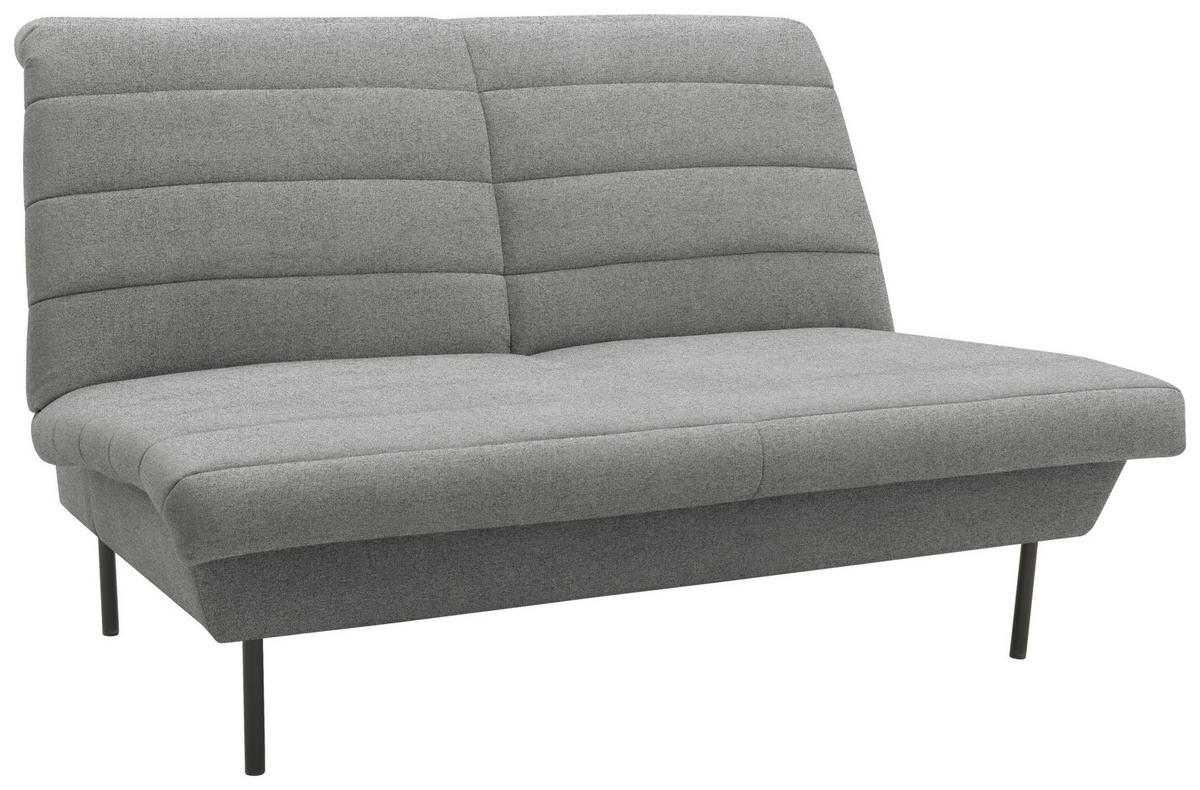 2-SITZER-SOFA Graubraun  - Graubraun/Schwarz, Design, Textil/Metall (145/92/103cm) - LOOKS by W.Joop