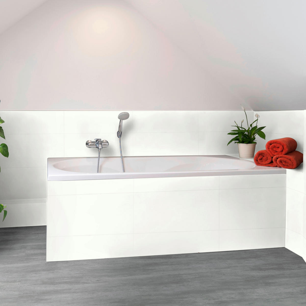 Vinyl für die Wand  - Weiß Hochglanz, MODERN, Kunststoff (60/30cm)