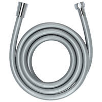 ZUHANYCSŐ  175 cm  - ezüstszínű, Basics, műanyag/fém (175cm) - Wenko