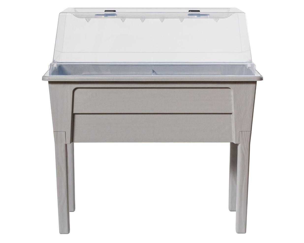 Hochbeet Kunststoff Victoria 78x81x38 cm Hellgrau