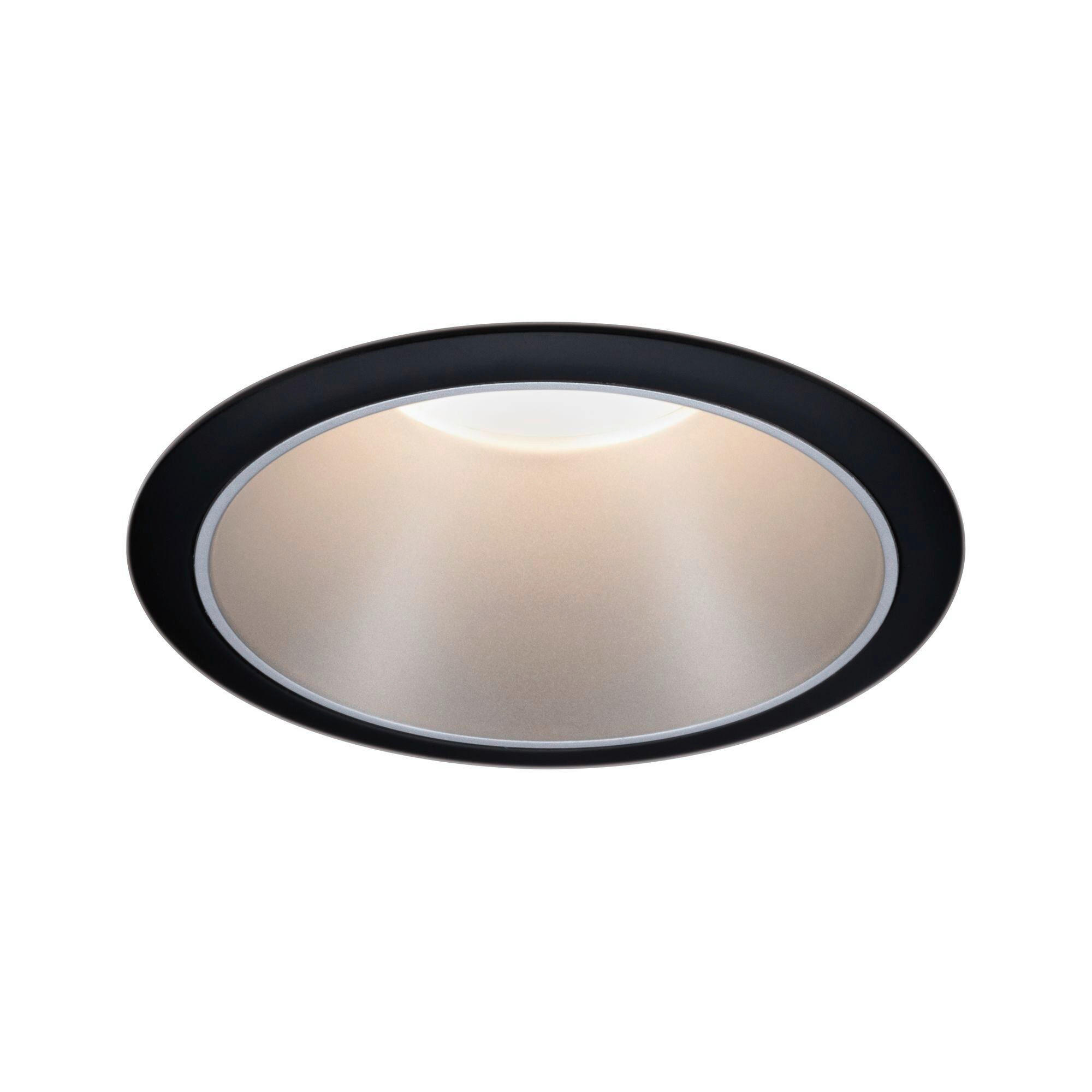 LED-EINBAUSPOT 8,8 cm  - Silberfarben/Schwarz, Design, Kunststoff/Metall (8,8cm) - Paulmann