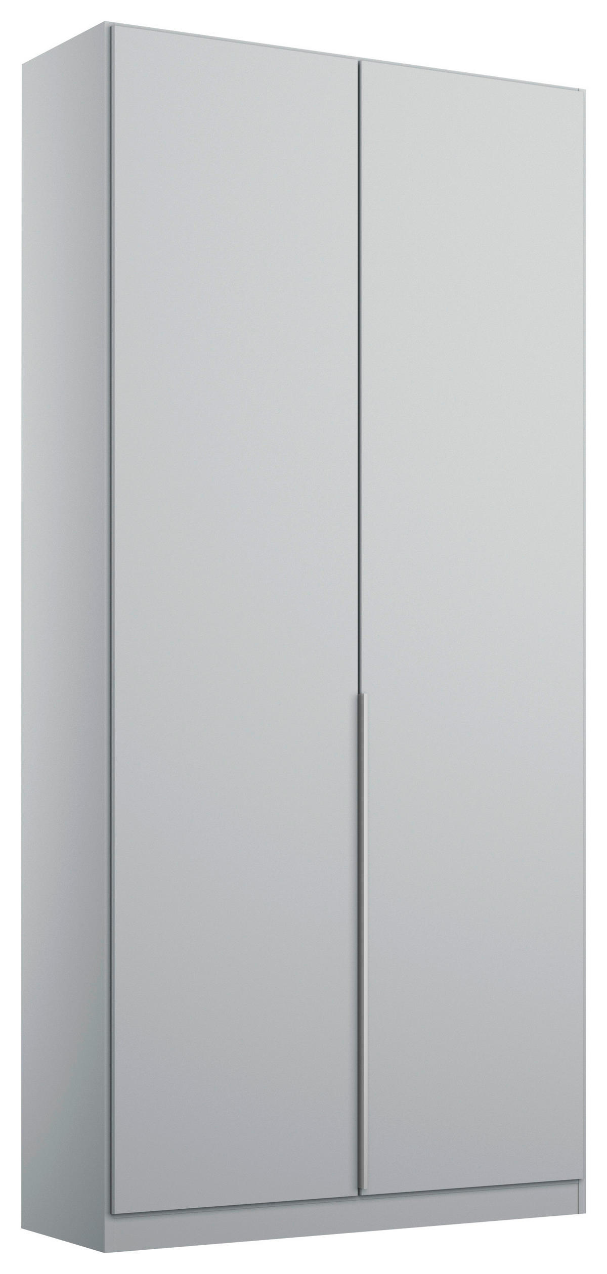 DREHTÜRENSCHRANK in Hellgrau  - Hellgrau/Alufarben, Modern, Holzwerkstoff (91/229/54cm) - Rauch Möbel