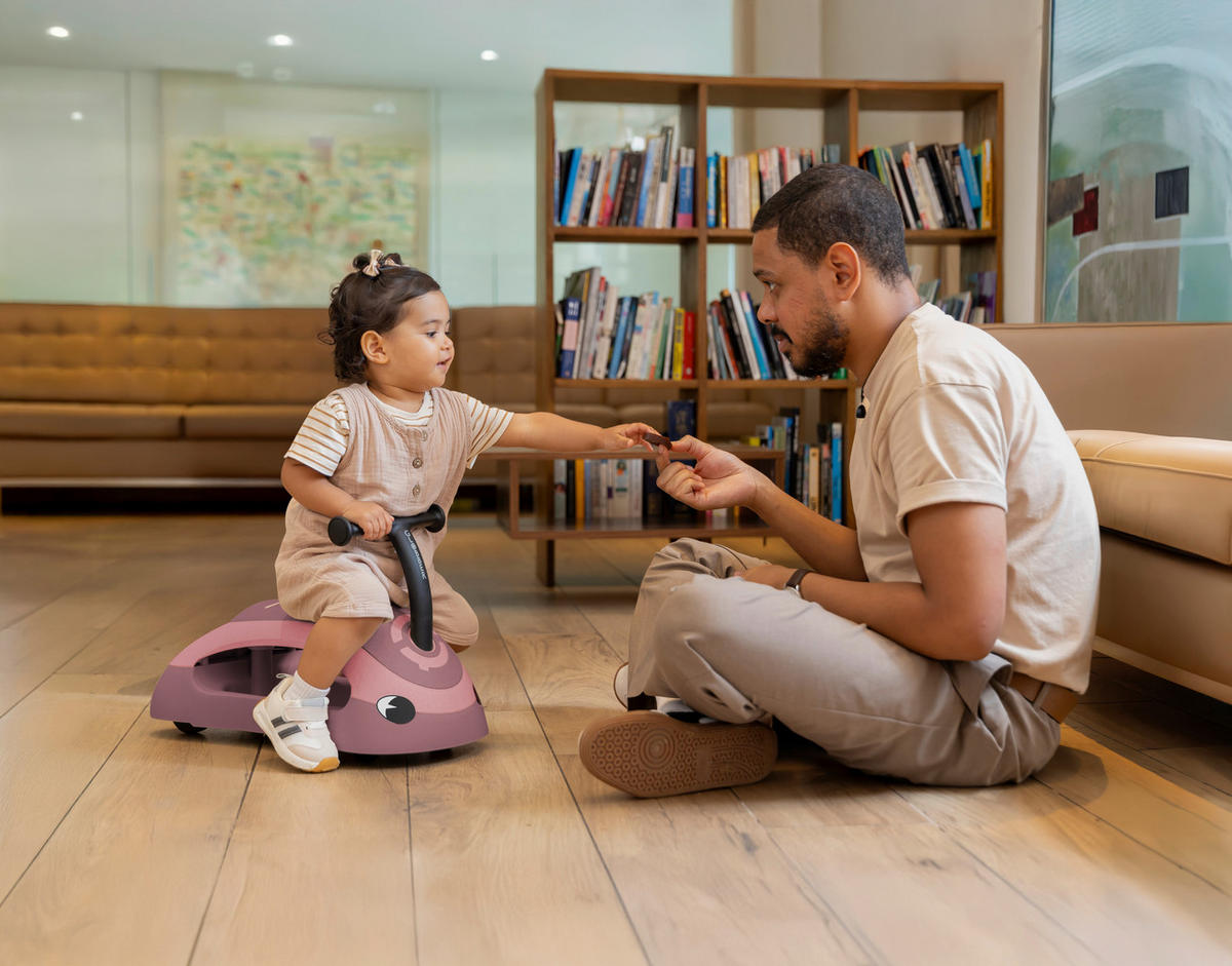 LAUFRAD WALK N' ROLL 2in1 ECO  - Beere, Basics, Kunststoff (48,5/27/42cm) - GLOBBER