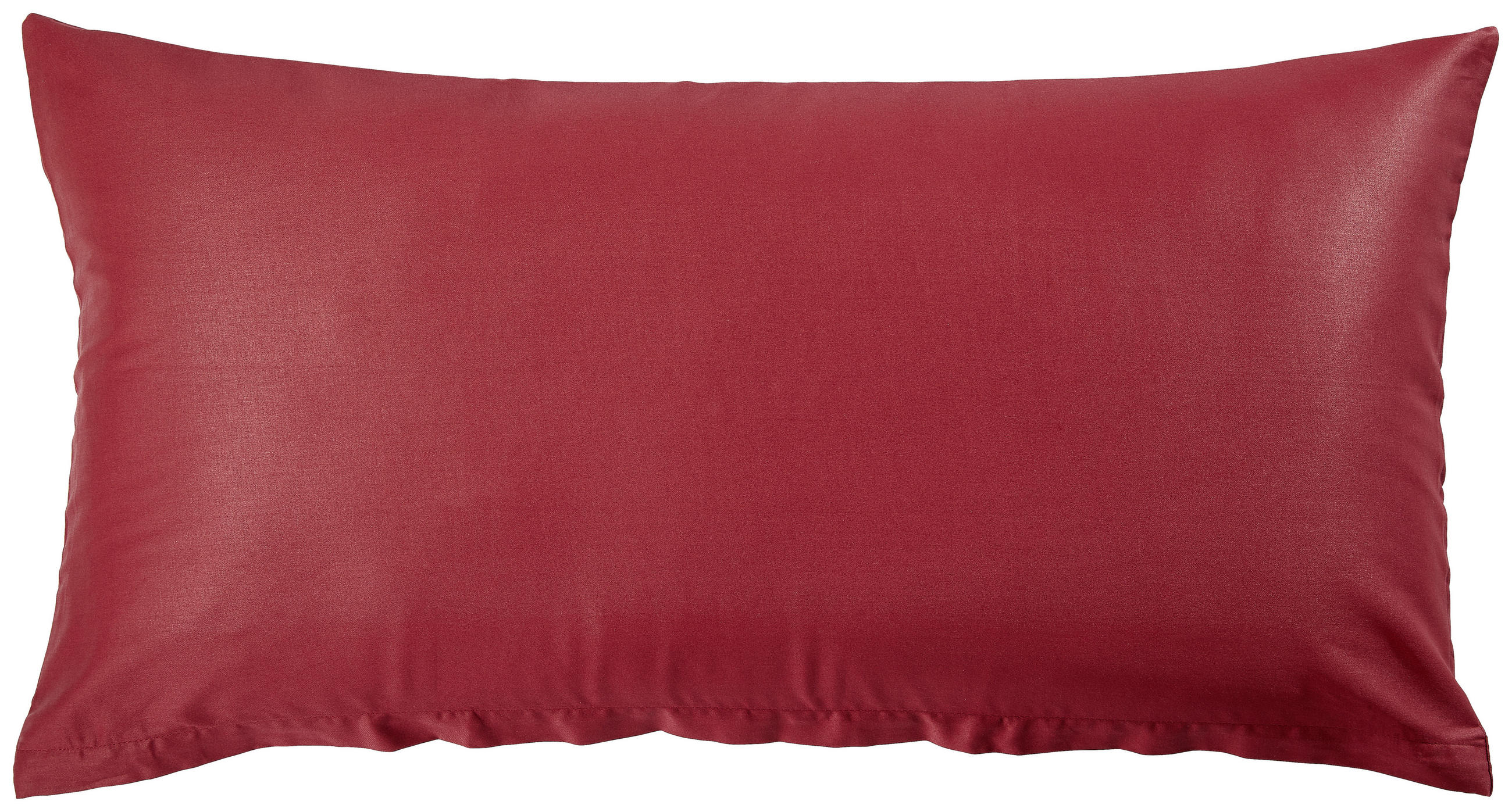 KOPFKISSENBEZUG Merada Satin  - Bordeaux, KONVENTIONELL, Textil (40/80cm) - Bio:Vio
