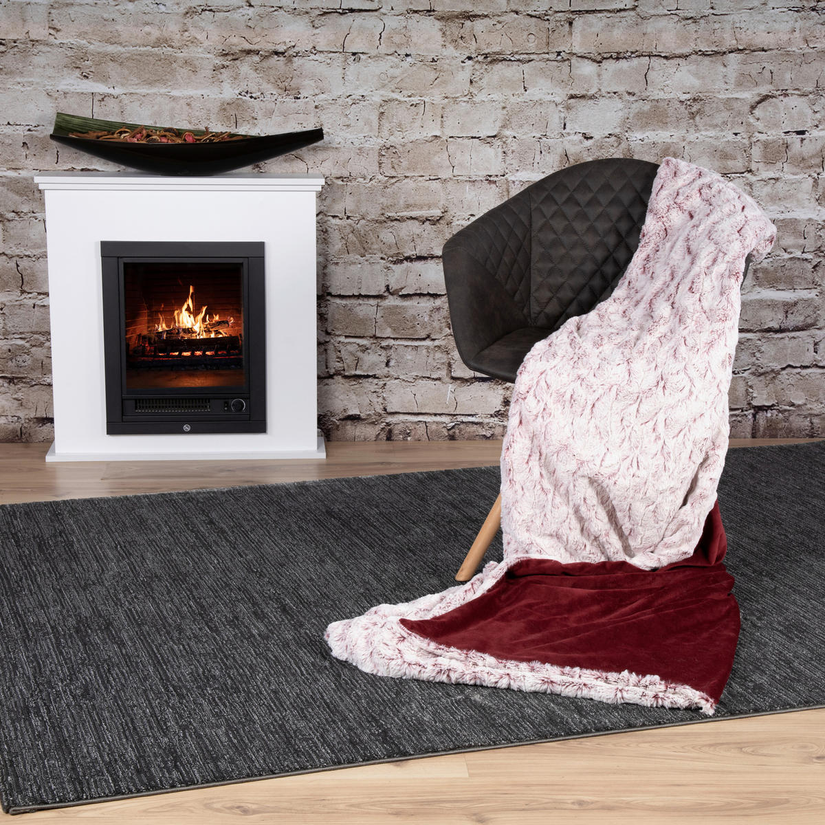 TAKARÓ 230/250 cm  - bordó, Basics, textil (230/250cm)