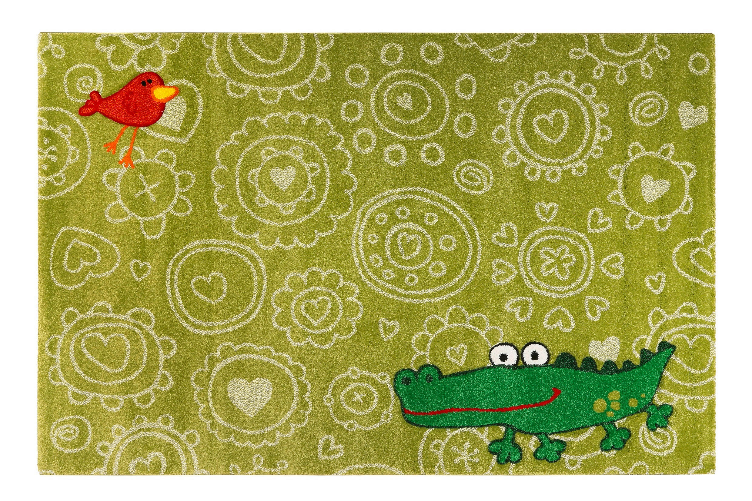 KINDERTEPPICH 80/150 cm Crocodile  - Grün, Trend, Textil (80/150cm) - Sigikid