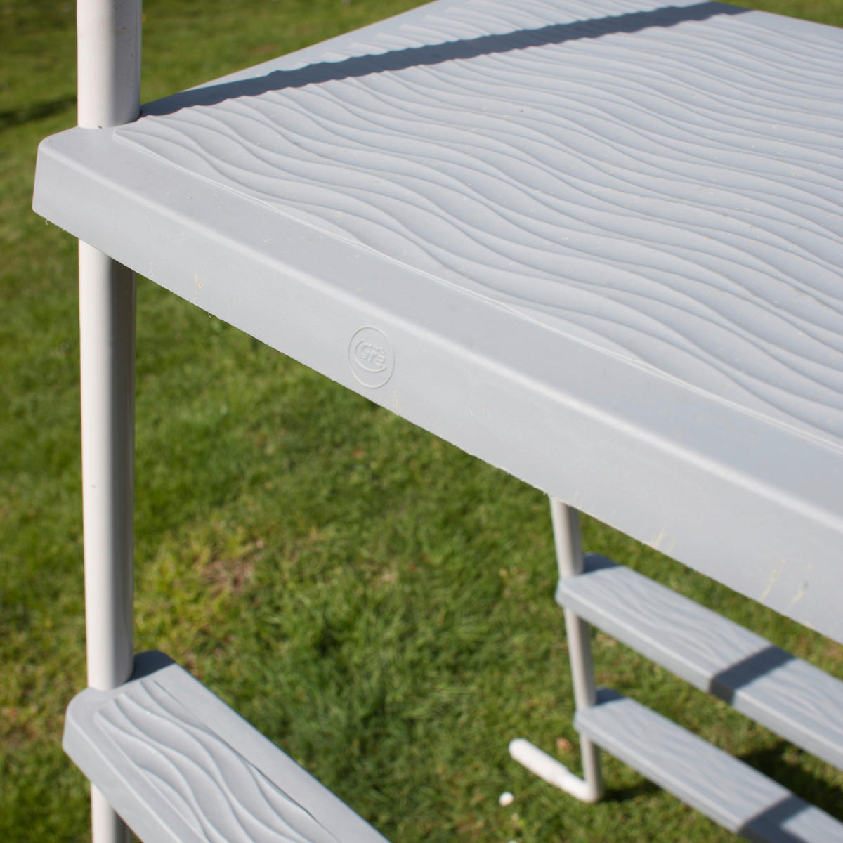 POOLLEITER 2024  - Weiß, KONVENTIONELL, Metall (134cm) - Gre