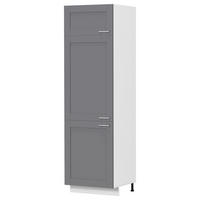 GESCHIRRSCHRANK 60/207/57 cm  in Anthrazit, Weiß  - Anthrazit/Silberfarben, Trend, Holzwerkstoff/Kunststoff (60/207/57cm) - MID.YOU