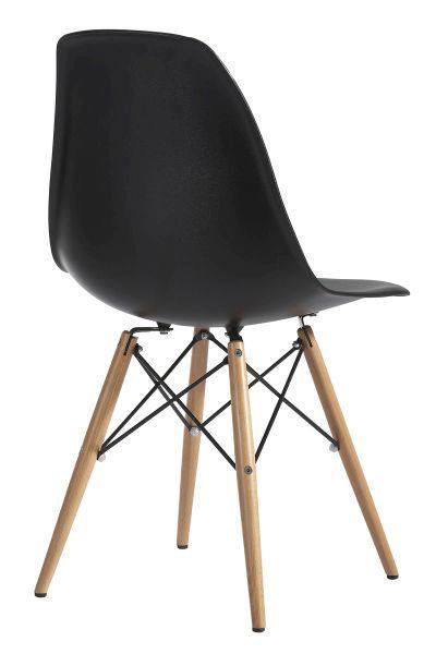STOLICA crna drvo, metal, plastika - crna/boje bukve, Design, drvo/metal (54/81/47cm) - Novel