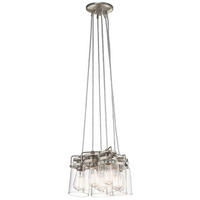HÄNGELEUCHTE Brinley 30.5/25.6-287 cm   - Nickelfarben, LIFESTYLE, Glas/Metall (30.5/25.6-287cm) - Elstead Lighting