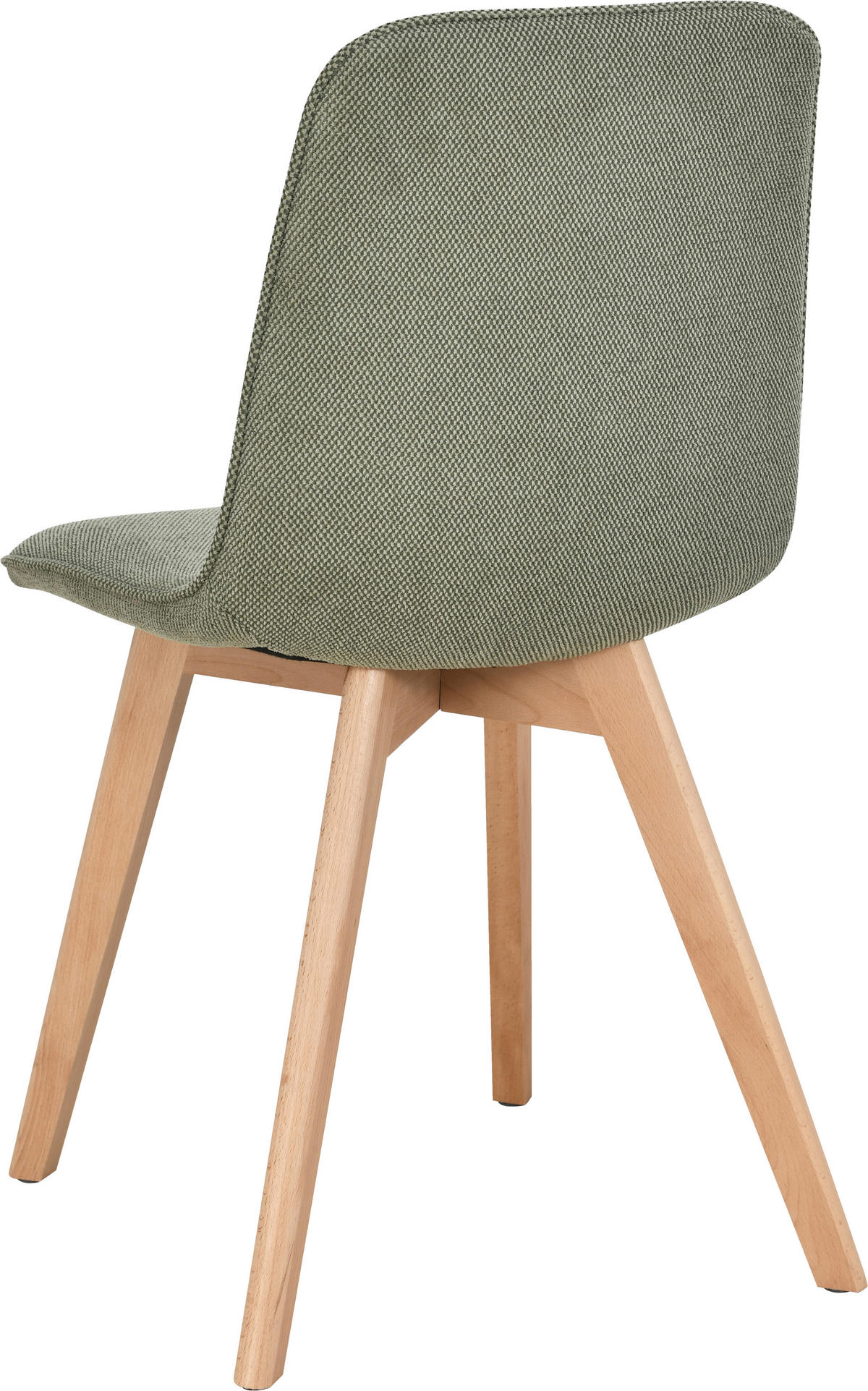 STUHL   Leinenoptik  Grün, Buchefarben  - Buchefarben/Grün, Modern, Holz/Textil (45/88/54cm) - Stylife