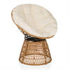 GARTENSESSEL Rattan Eisen Beige  - Beige, MODERN, Holz/Metall (78/92/73cm) - MID.YOU