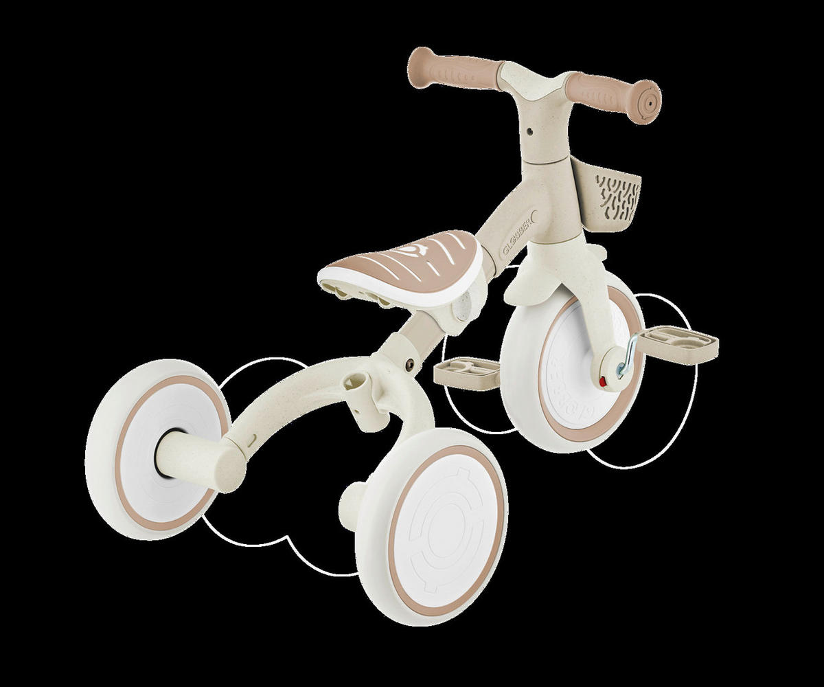 DREIRAD LEARNING TRIKE 2in1 PLUS ECO  - Taupe, Basics, Kunststoff (62,2kg) - GLOBBER