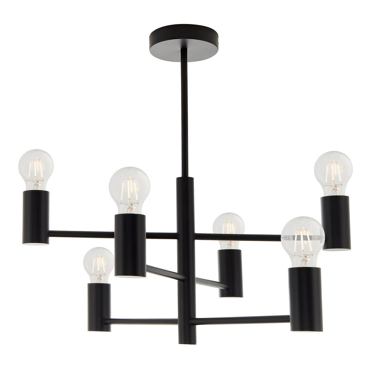 HÄNGELEUCHTE 55.3/53.4 cm  - Schwarz, Design, Metall (55.3/53.4cm) - ENDON