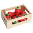 KAUFLADENZUBEHÖR Erdbeeren  - Eichefarben/Rot, Basics, Holz (13,4/5/9cm) - My Baby Lou