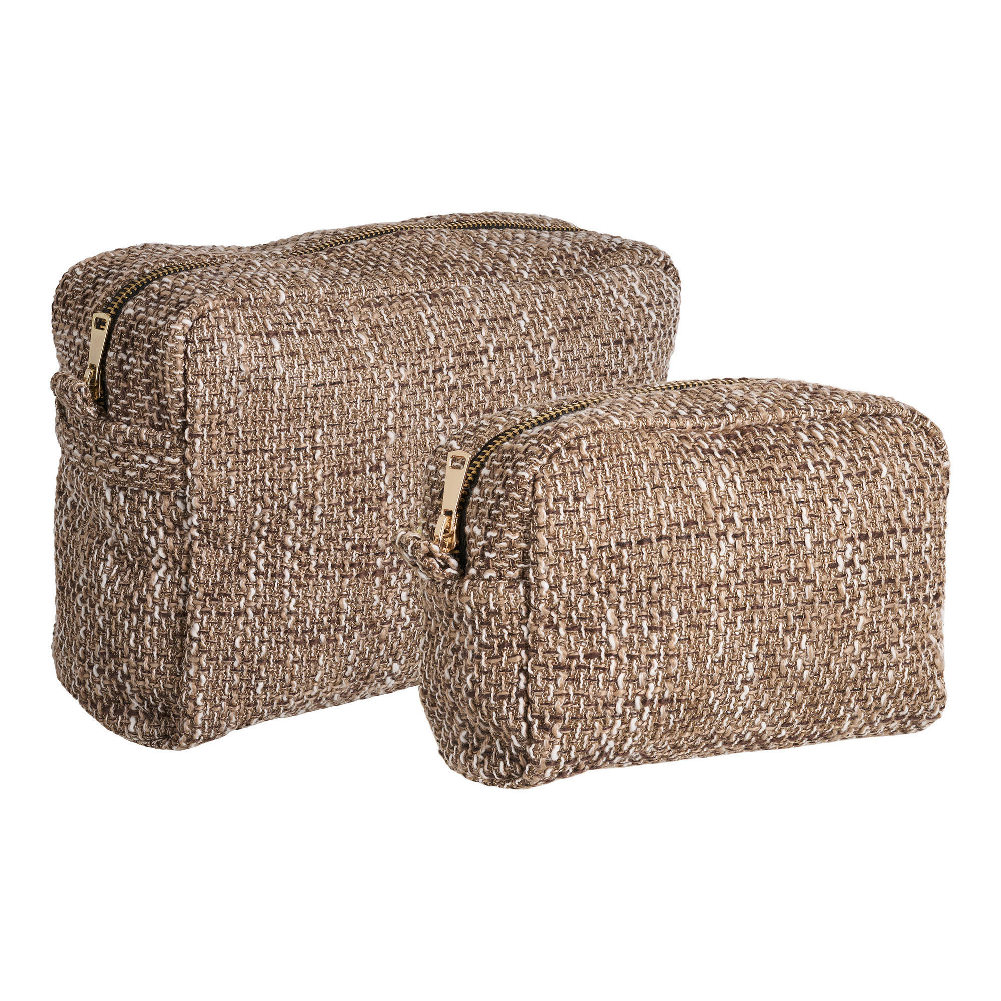 KOSMETIKTASCHENSET  - Braun, Design, Kunststoff