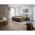 POLSTERBETT Matratze, Lattenrost, Bettkasten, motorische Verstellbarkeit Grau 180/200 cm  - Silberfarben/Weiß, KONVENTIONELL, Holz/Textil (180/200cm) - Esposa