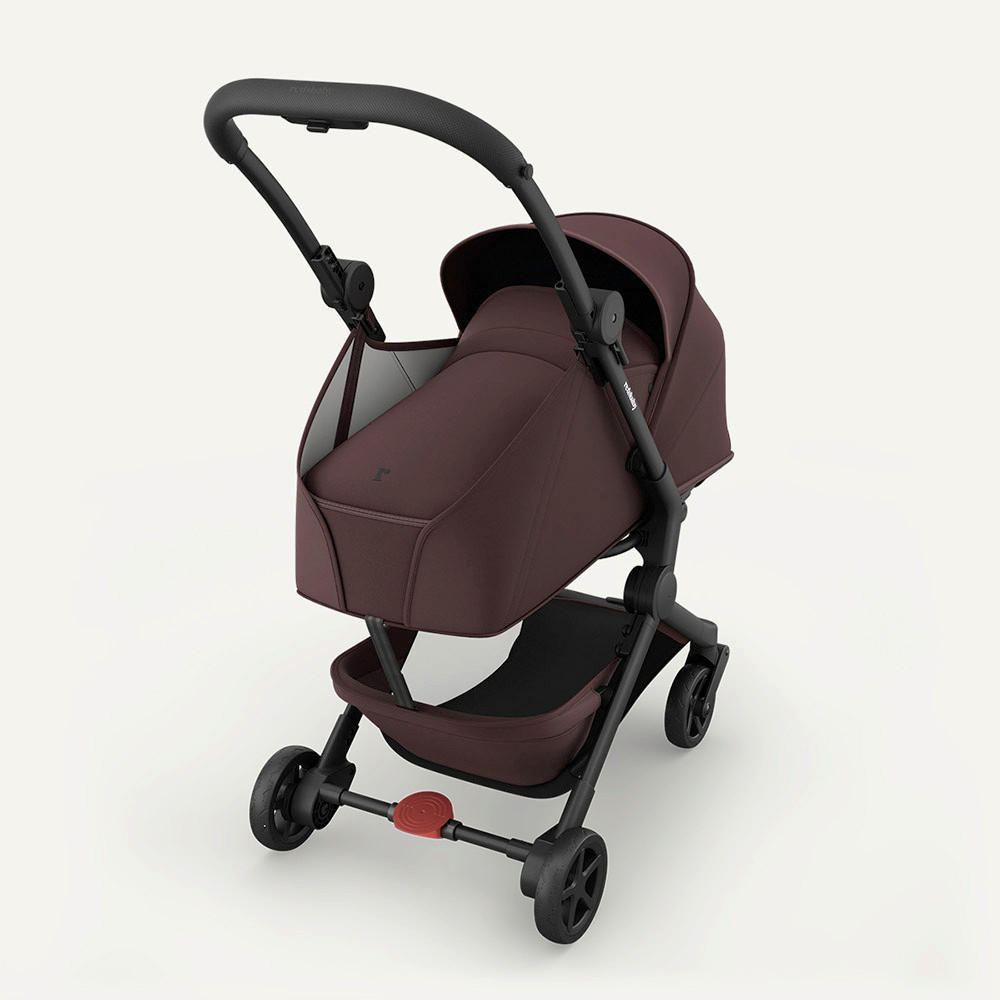 KOŠARA ZA SPAVANJE    - boje crnog vina, Basics, tekstil (70/30/17cm) - BEBETTO