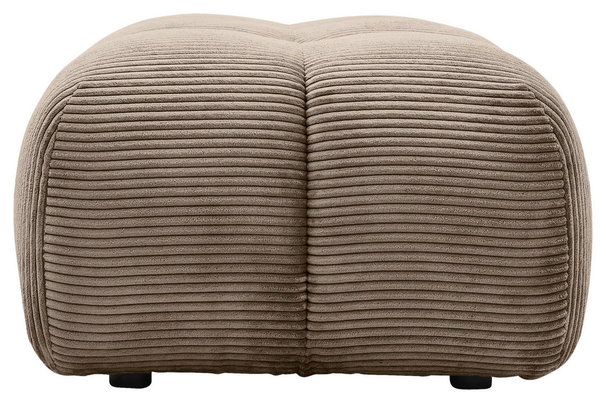 HOCKER Cord Braun  - Schwarz/Braun, KONVENTIONELL, Kunststoff/Textil (105/43/90cm) - Tom Tailor