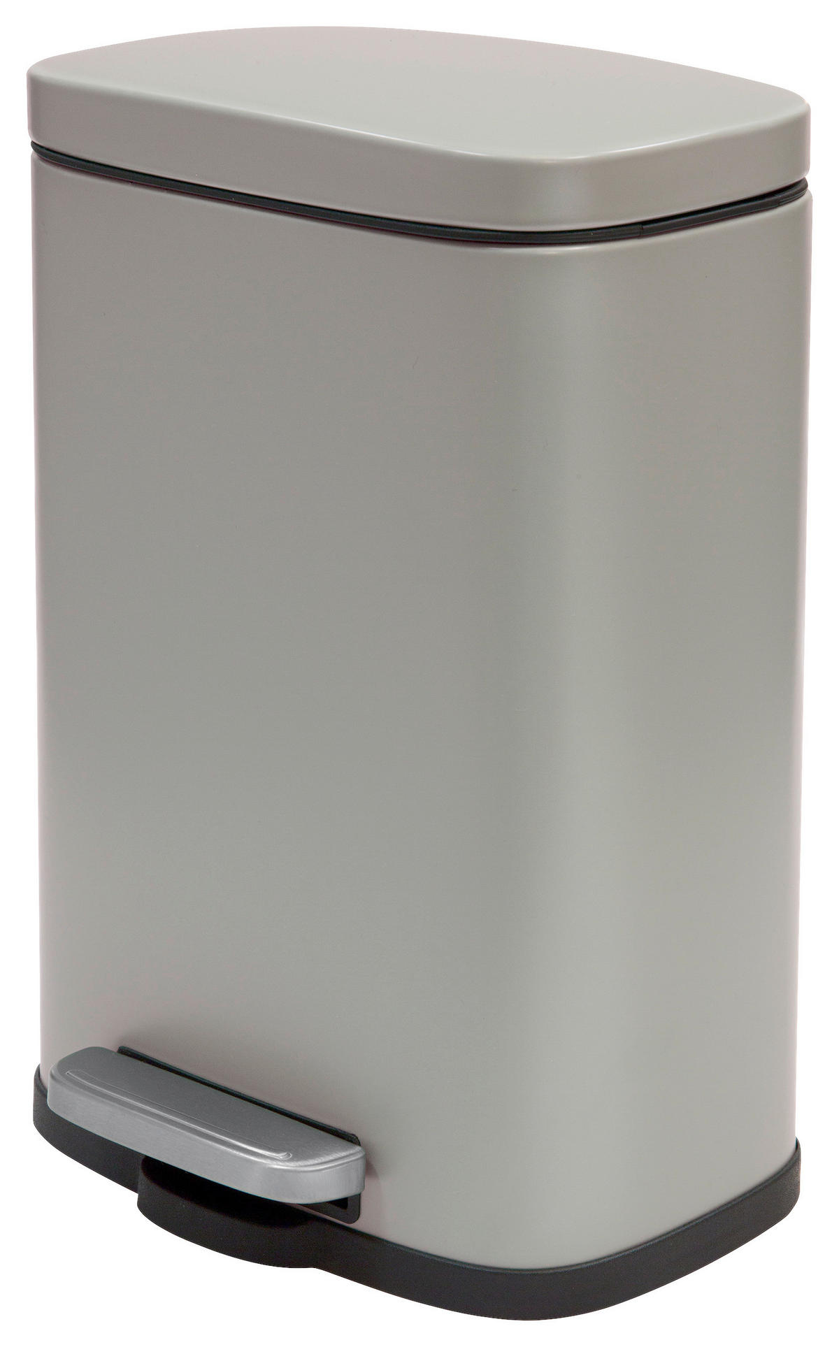 TRETEIMER 12 l  Metall  - Taupe/Schwarz, Basics, Kunststoff/Metall (28/19,3/37,9cm) - Spirella