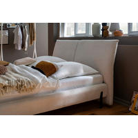 PAT TAPIțAT 180/200 cm  in crem  - crem/negru, Modern, metal/textil (180/200cm) - MID.YOU