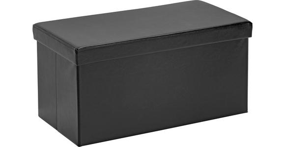 SITZBOX in Textil, Holzwerkstoff Schwarz  - Schwarz, Design, Holzwerkstoff/Textil (76/38/38cm) - Carryhome