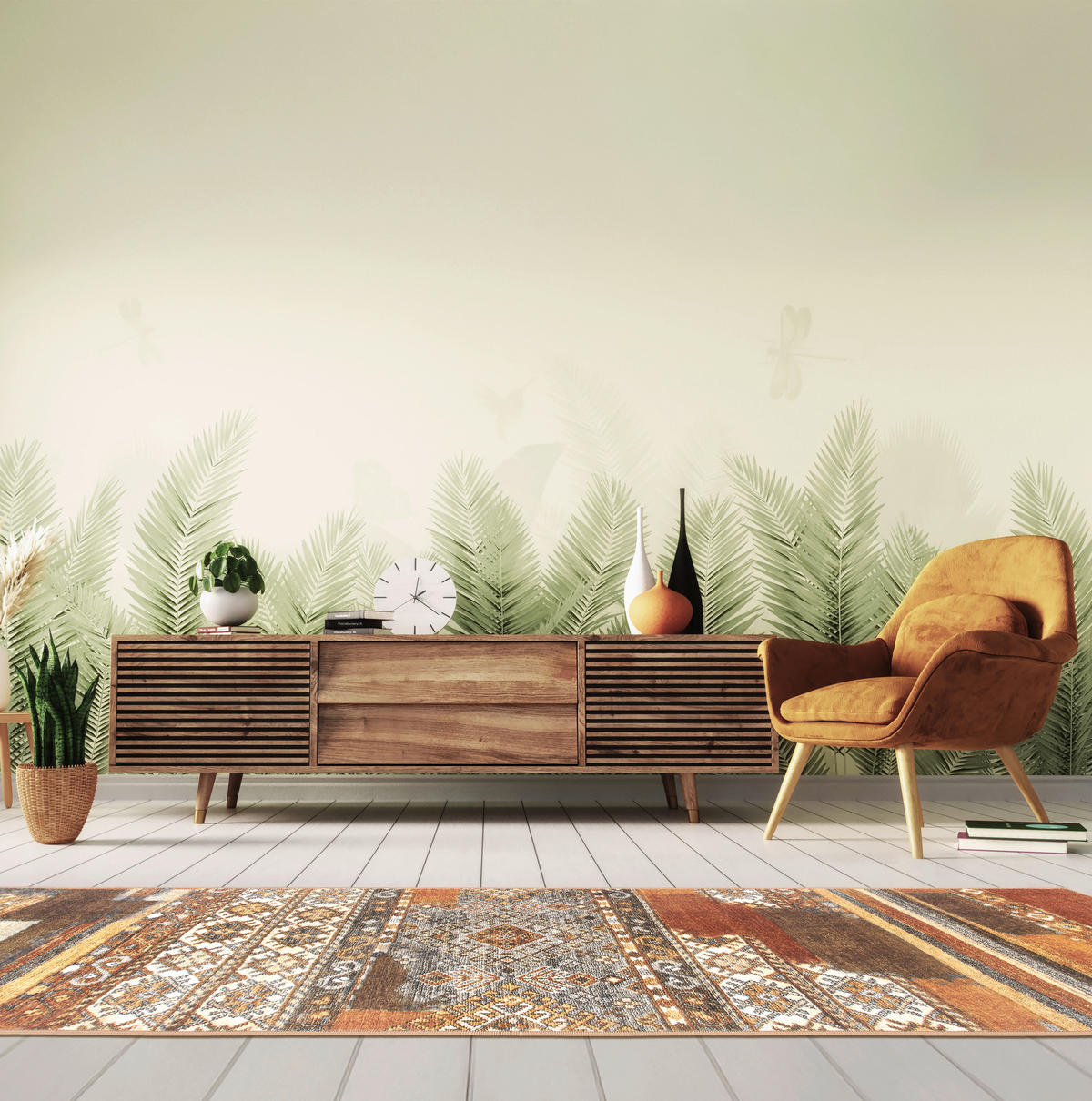 LÄUFER 80/250 cm CORTEA MYFAR  - Greige/Cognac, Design, Kunststoff/Textil (80/250cm) - Lindorug