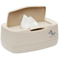 FEUCHTTÜCHER-BOX STEPPE  - Taupe, Basics, Kunststoff (21/13/9cm) - Bebe Jou