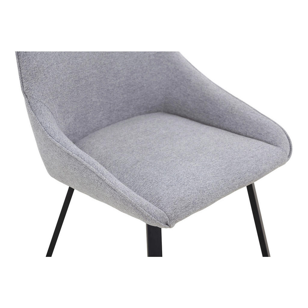 Thumbnail - Livetastic Stuhl-Set, Grau, Textil, Flachrohr, 51x87x47 cm, Stühle