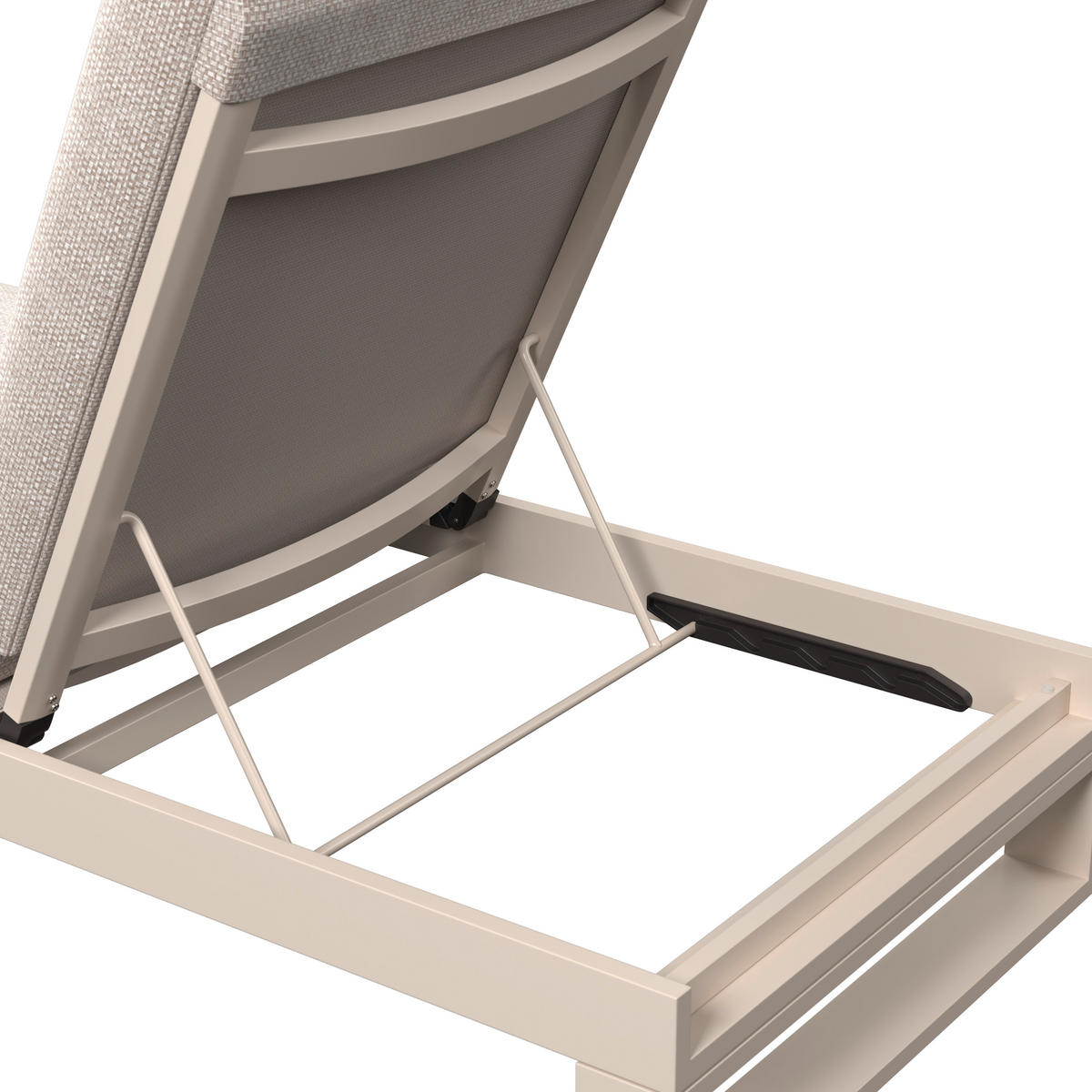 KERTI NAPOZÓÁGY 72/25/200 cm  - bézs, Design, textil/fém (72/25/200cm) - Amatio