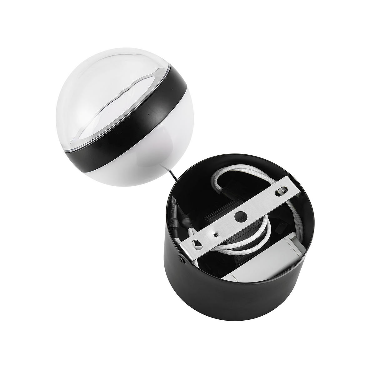 LED-HÄNGELEUCHTE Bedford 12/150 cm   - Schwarz, Design, Kunststoff/Metall (12/150cm) - Novel