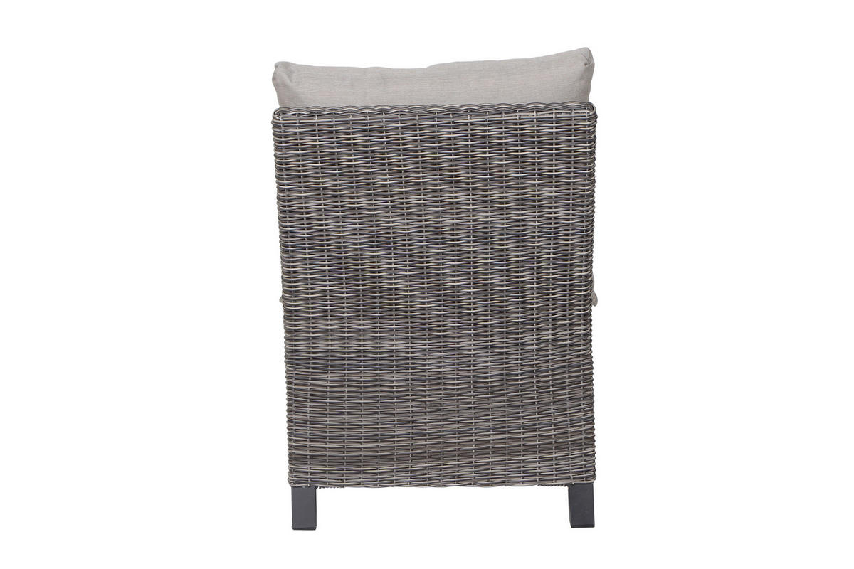 LOUNGEGARNITUR 5-teilig   302/88/219 cm Aluminium  - Grau, Basics, Keramik/Kunststoff (302/88/219cm) - Siena Garden