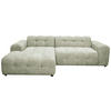 ECKSOFA RUNO Beige Bouclé  - Beige/Schwarz, Design, Kunststoff/Textil (175/270cm) - MID.YOU