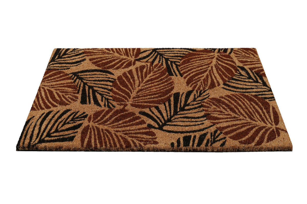 FUßMATTE 40/60 cm Jungle Mat  - Hellbraun/Rostfarben, KONVENTIONELL, Kunststoff/Textil (40/60cm) - WECON HOME