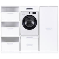 HAUSWIRTSCHAFTSRAUM 201/164/68 cm  in Weiß  - Weiß, MODERN, Holzwerkstoff (201/164/68cm) - home24