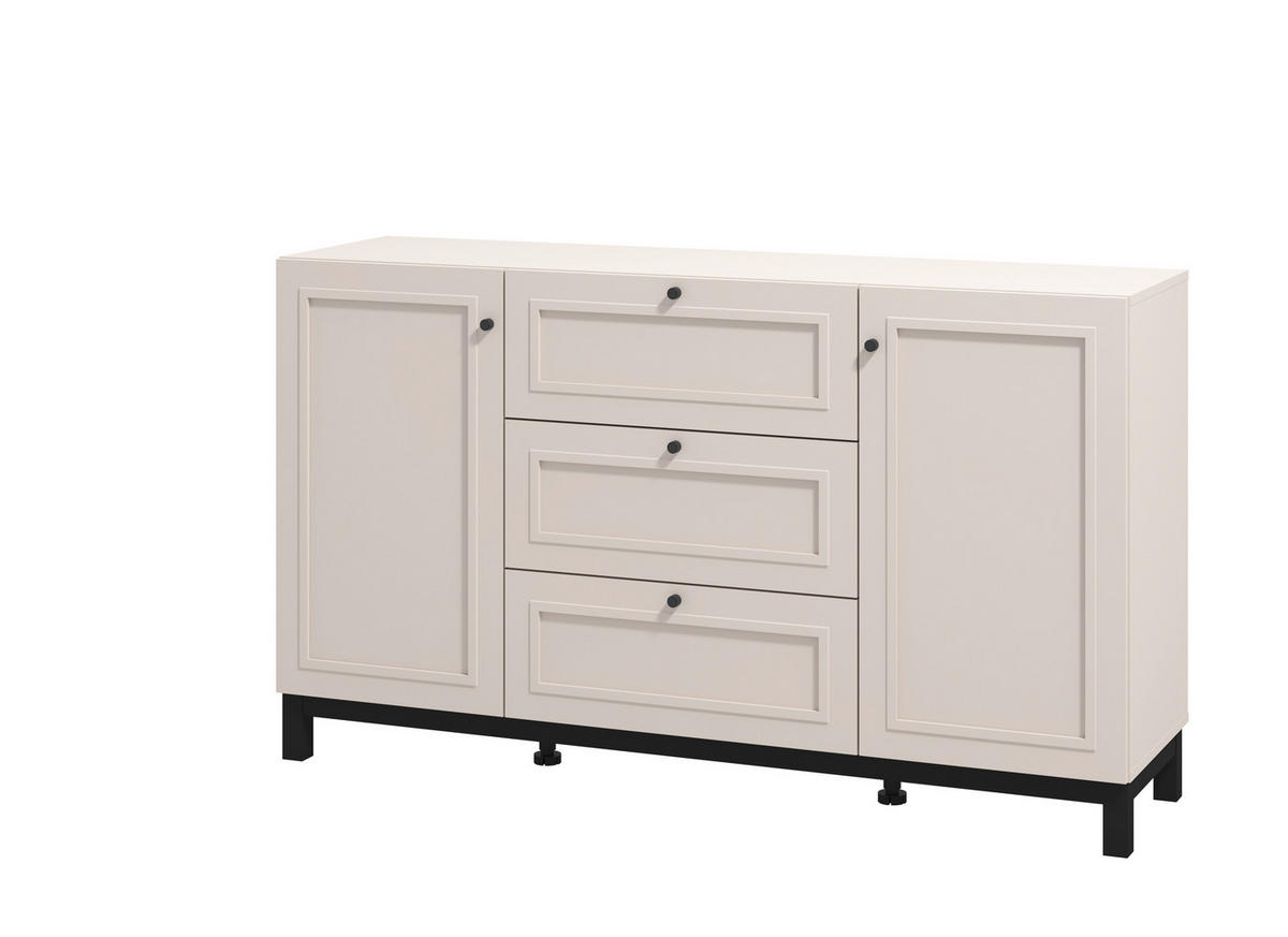 KOMÓD 154/89/42 cm  - kasmír, Basics, faalapú anyag (154/89/42cm) - Ti'me