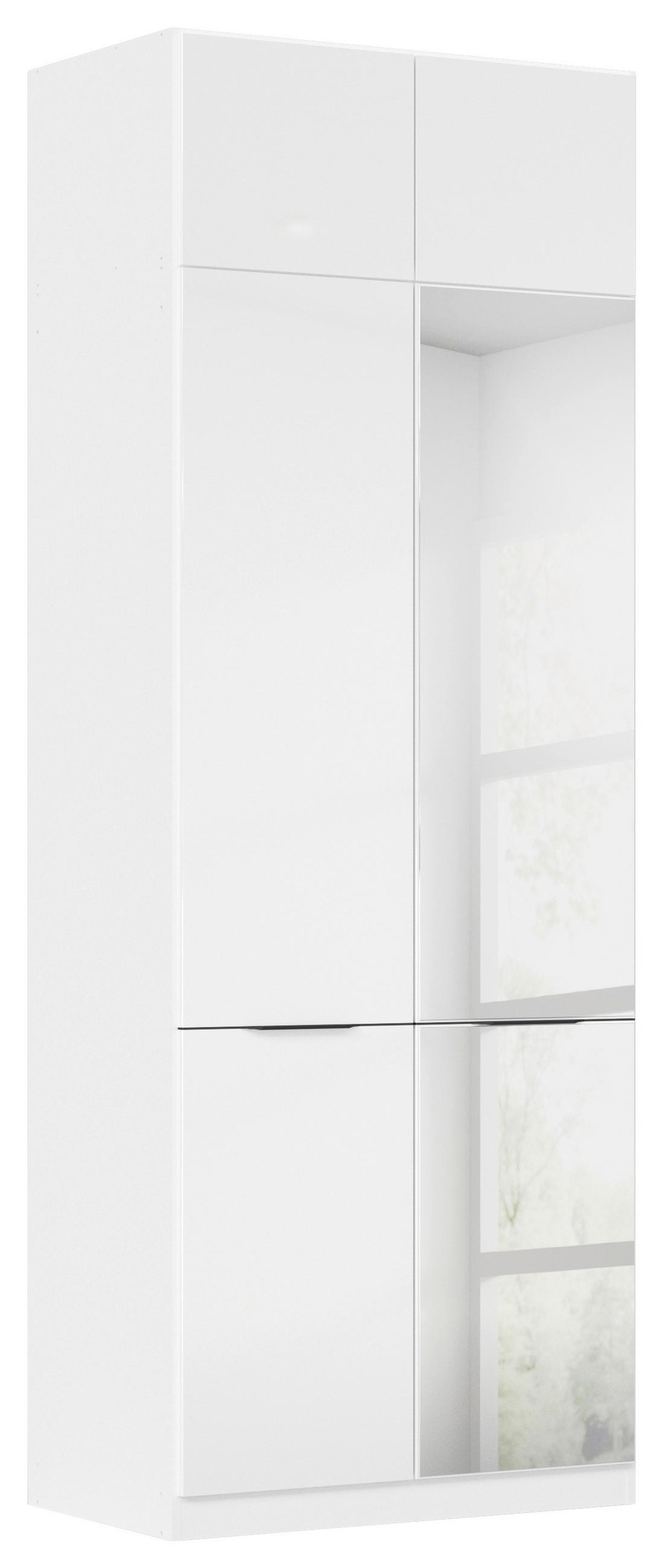 AUFSATZSCHRANK 91/39/54 cm  in  - Weiß Hochglanz/Weiß, KONVENTIONELL, Holzwerkstoff (91/39/54cm) - James Wood