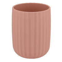 ZAHNPUTZBECHER  - Altrosa, Basics, Kunststoff (7,5/10/7,5cm) - Wenko