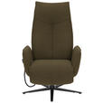 RELAXSESSEL in Textil Dunkelgrün  - Dunkelgrün/Anthrazit, Design, Textil/Metall (71/114/84cm) - Johann Jakob