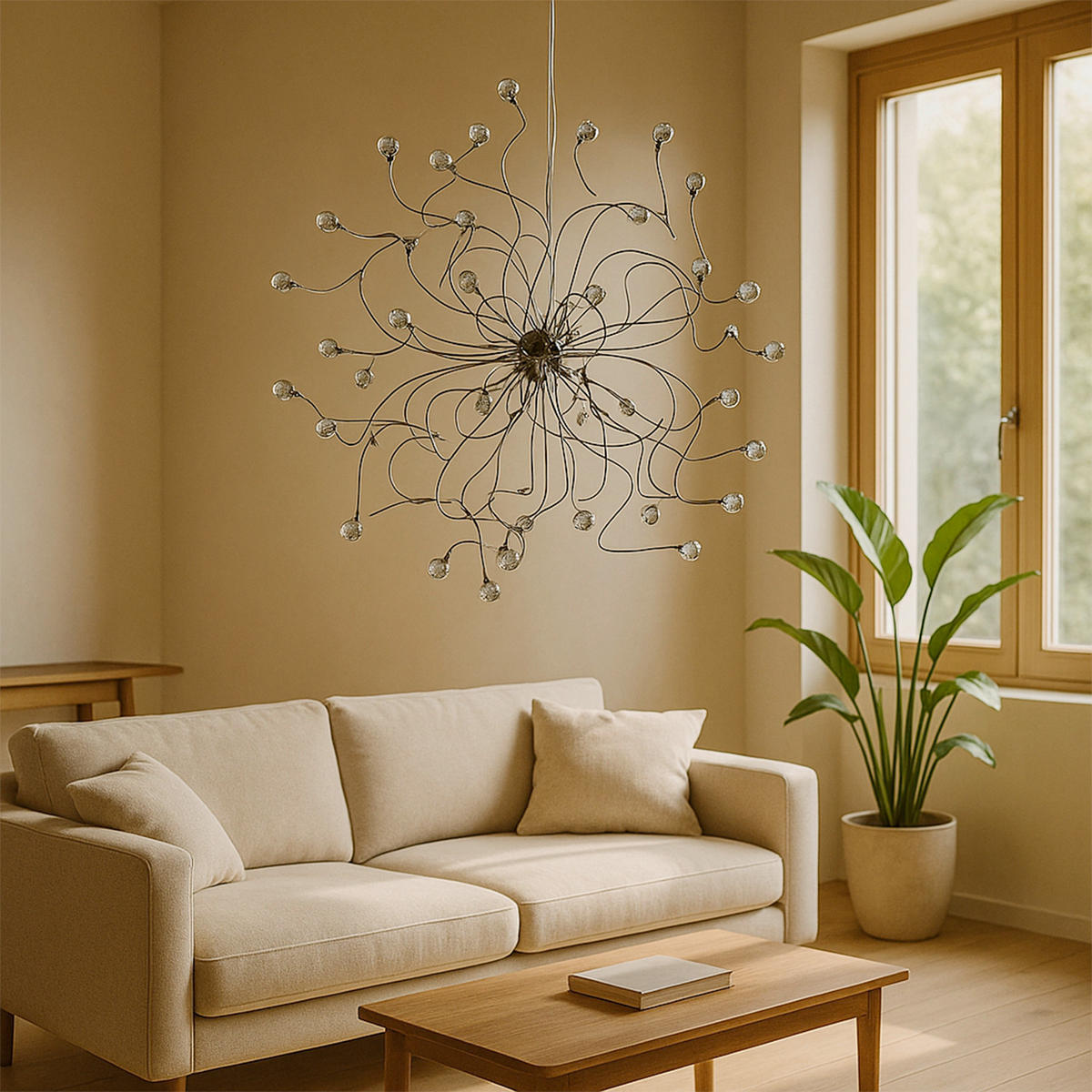 LUSTER, 60/60/150 cm  - chrómová, Konventionell, kov (60/60/150cm)