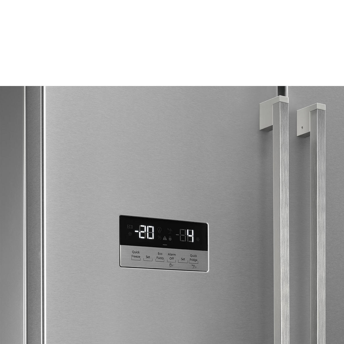 FRENCH-DOOR FQ55FXDE  - Edelstahlfarben, Basics, Metall (84/182,5/70cm) - SMEG