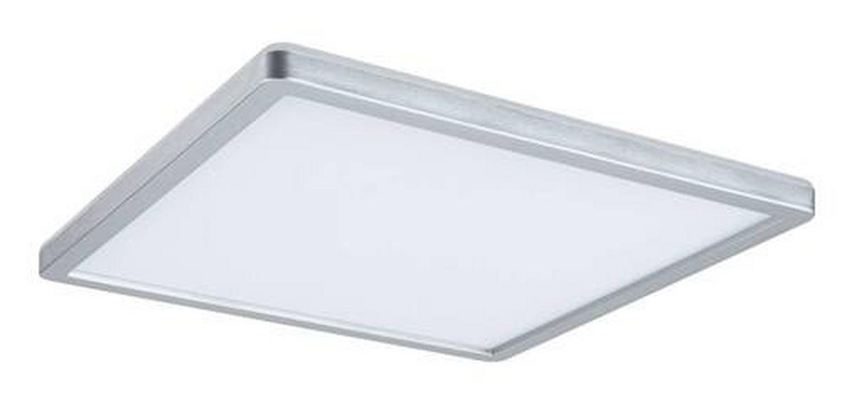 LED-PANEEL 29,3/29,3/2,8 cm   - Chromfarben, Basics, Kunststoff (29,3/29,3/2,8cm) - Paulmann