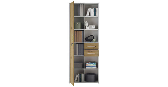 AKTENSCHRANK Eiche Artisan - Eiche Artisan, MODERN, Holzwerkstoff (80/216/35cm) - Carryhome
