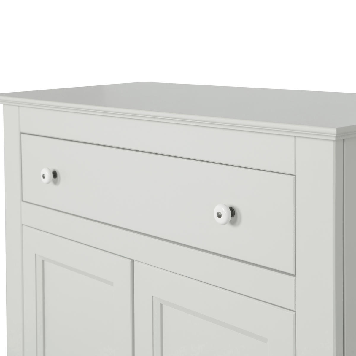 KOMMODE Eva  in 93/150/40 cm  - Hellgrau/Schwarz, Design, Holz/Holzwerkstoff (93/150/40cm) - Livetastic