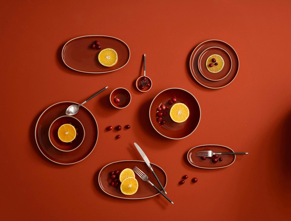 PASTATELLER Steinzeug semana  - Rot, KONVENTIONELL, Keramik (21/5,5cm) - ASA