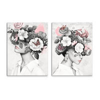 BILDERSET - Multicolor, Basics, Holz/Textil (2x32/42cm)