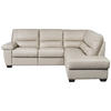 ECKSOFA  in Kombination Echtleder/Lederlook Greige  248/201 cm  - Greige, KONVENTIONELL, Leder/Kunststoff (248/201cm) - Livetastic